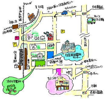 オガリの地図